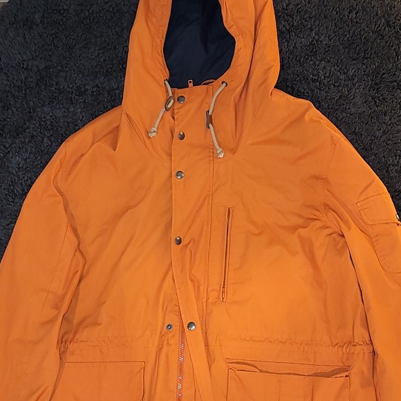 H&M Orange Zip-Up Hooded Jacket - Picture 1 of 2